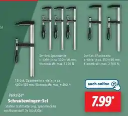 Lidl Parkside Schraubzwingen-Set Angebot