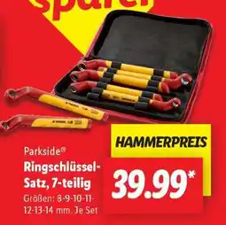 Lidl Parkside Ringschlüssel-Satz, 7-teilig Angebot