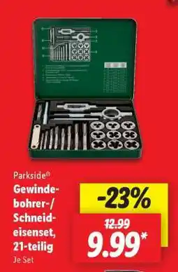 Lidl Parkside Gewindebohrer-Schneideisen-Set, 21-teilig Angebot