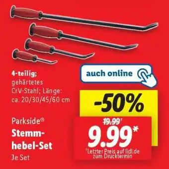 Lidl Parkside Stemmhebel-Set Angebot