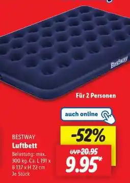Lidl BESTWAY Luftbett Angebot