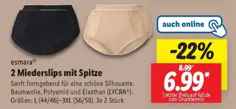 Lidl 2 Miederslips mit Spitze Angebot
