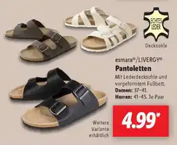 Lidl esmara /LIVERGY Pantoletten Angebot