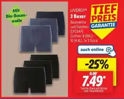 Lidl LIVERGY 3 Boxer Angebot
