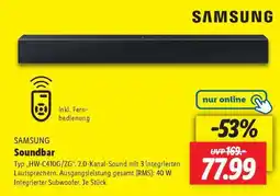 Lidl SAMSUNG Soundbar Angebot