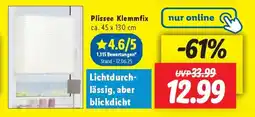 Lidl Plissee Klemmfix Angebot