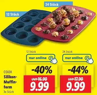 Lidl COOX Silikon-Muffinform Angebot
