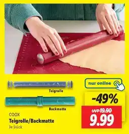 Lidl COOX Teigrolle/Backmatte Angebot