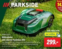 Lidl PARKSIDE Mähroboter mit smarter Funktion 20V Angebot