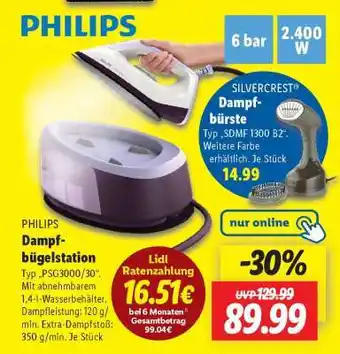 Lidl Philips Dampfbügelstation Angebot