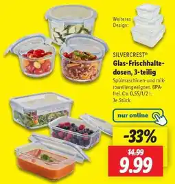 Lidl SILVERCREST Glas-Frischhaltedosen, 3-teilig Angebot