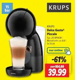Lidl Dolce Gusto Piccolo Angebot