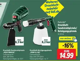 Lidl Parkside Druckluft-Sandstrahlpistole/Reinigungspistole Angebot