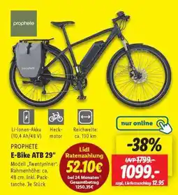 Lidl prophete E-Bike ATB, 29 Angebot