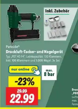Lidl Druckluft-Tacker- und Nagelgerät Angebot