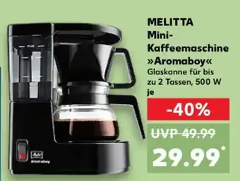 Kaufland MELITTA Mini-Kaffeemaschine Aromaboy Angebot