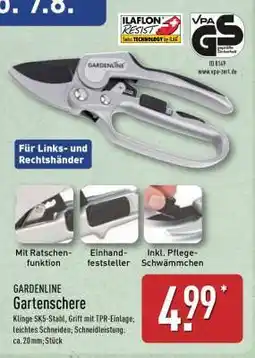 Aldi Nord GARDENLINE Gartenschere Angebot