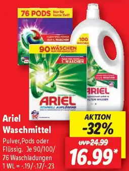 Lidl Ariel Waschmittel Angebot