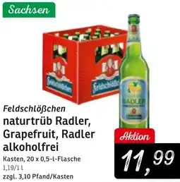 KONSUM Feldschlößchen naturtrüb Radler, Grapefruit, Radler alkoholfrei Angebot