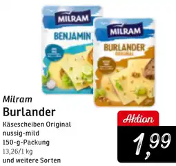 KONSUM Milram Burlander Angebot