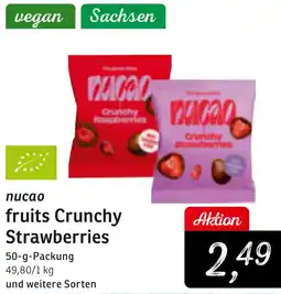 KONSUM nucao fruits Crunchy Strawberries Angebot