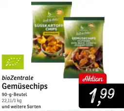 KONSUM bioZentrale Gemüsechips Angebot