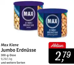 KONSUM Max Kiene Jumbo Erdnüsse Angebot