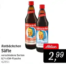 KONSUM Rotbäckchen Säfte Angebot