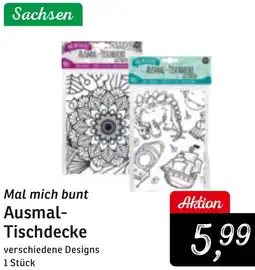 KONSUM Mal mich bunt Ausmal Tischdecke Angebot