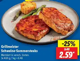 Lidl Grillmeister Schweine-Sommersteaks Angebot
