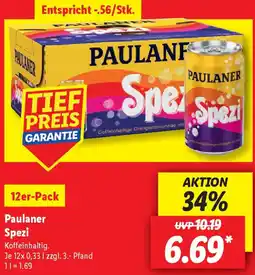 Lidl Paulaner Spezi Angebot