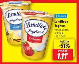 Lidl Landliebe Joghurt Angebot