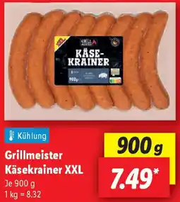 Lidl Grillmeister Käsekrainer XXL Angebot