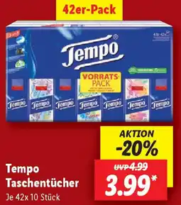 Lidl Tempo Taschentücher Angebot