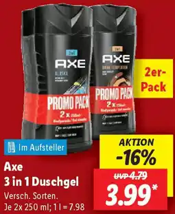 Lidl Axe 3 in 1 Duschgel Angebot