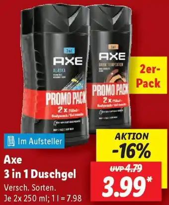 Lidl Axe 3 in 1 Duschgel Angebot
