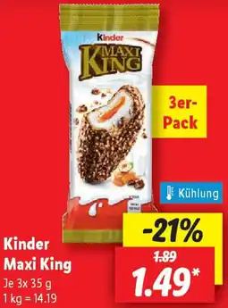 Lidl Kinder Maxi King Angebot