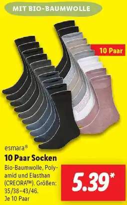 Lidl esmara 10 Paar Socken Angebot