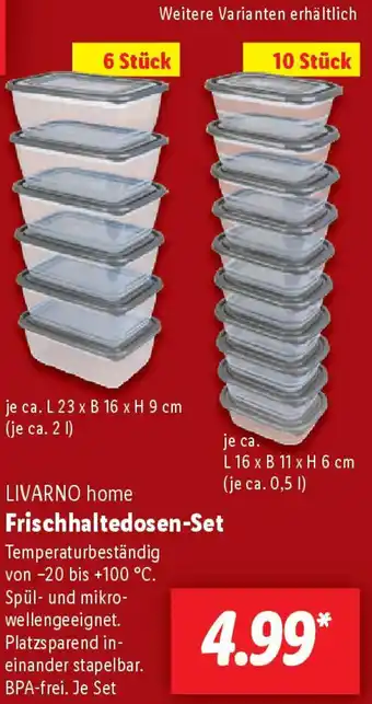 Lidl LIVARNO home Frischhaltedosen-Set Angebot