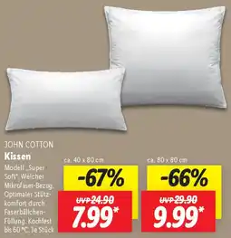 Lidl JOHN COTTON Kissen Angebot