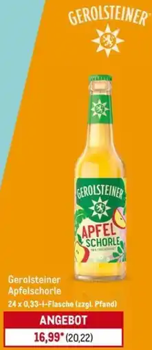 METRO Gerolsteiner Apfelschorle Angebot