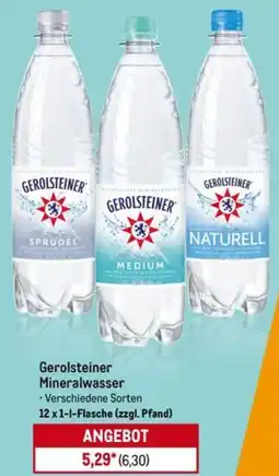 METRO Gerolsteiner Mineralwasser Angebot