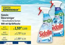 METRO Sidolin Glasreiniger Angebot