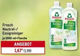METRO Frosch Neutral-/ Essigreiniger Angebot