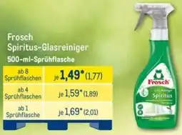 METRO Frosch Spiritus-Glasreiniger Angebot