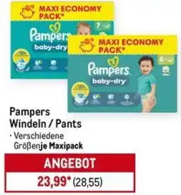 METRO Pampers Windeln / Pants Angebot