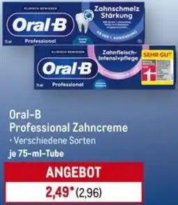 METRO Oral-B Professional Zahncreme Angebot