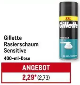 METRO Gillette Rasierschaum Sensitive Angebot