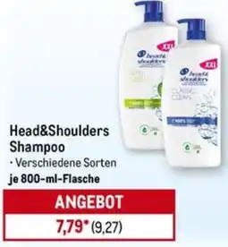 METRO Head&Shoulders Shampoo Angebot