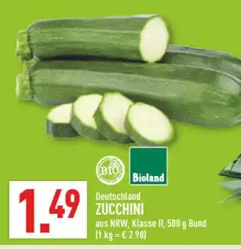 Marktkauf Bioland zucchini Angebot